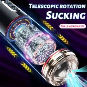 Automatic Sucking Male Masturbator telescopic rotation