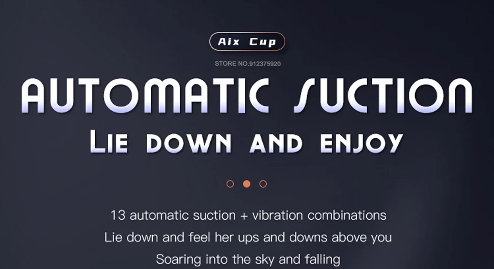 Automatic suction lie down and enjoy