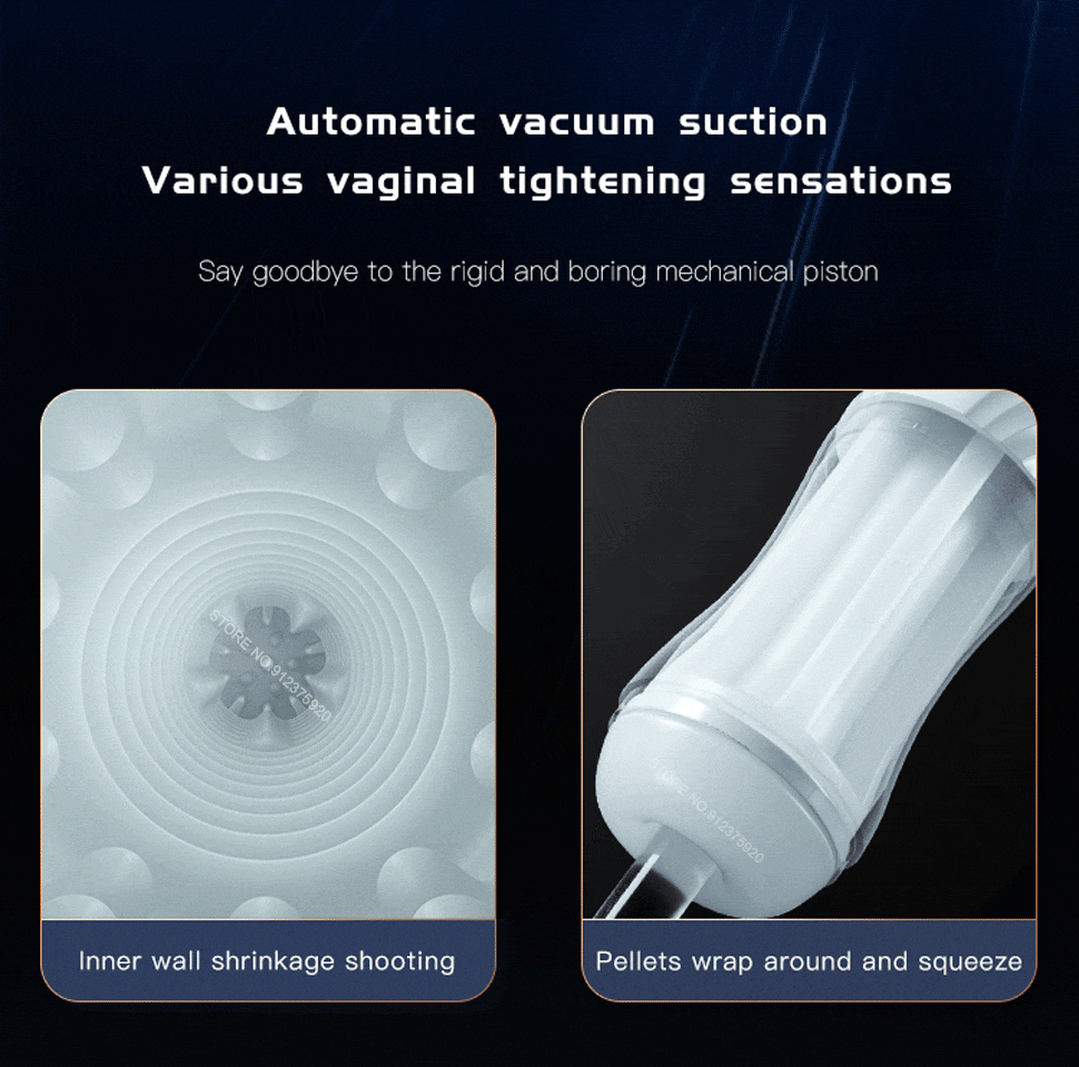 Thrusting Male Masturbator automatic vacuum suction various vaginal