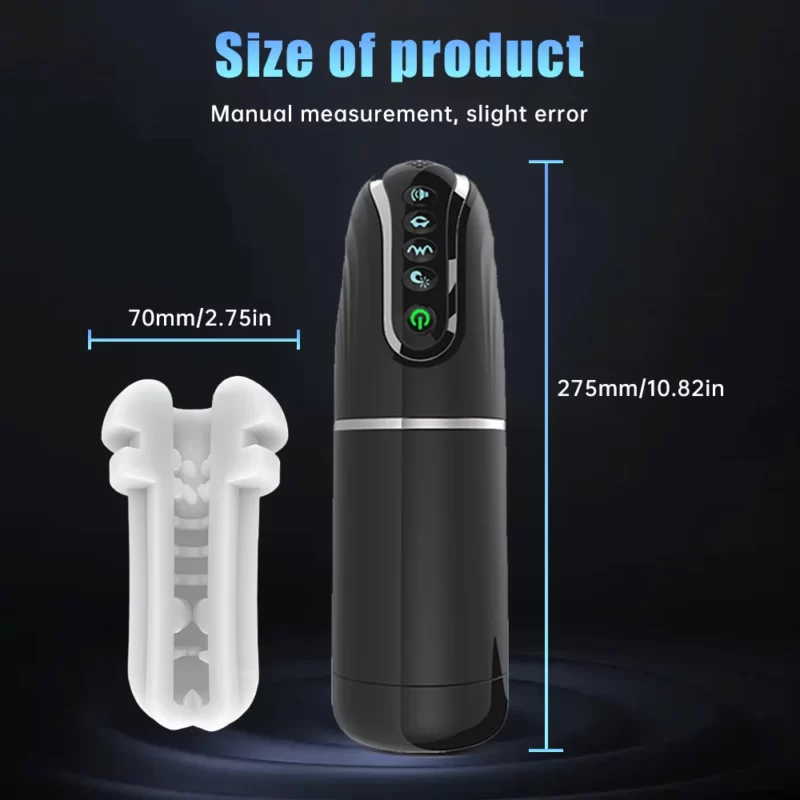 automatic male masturbator cup size of product