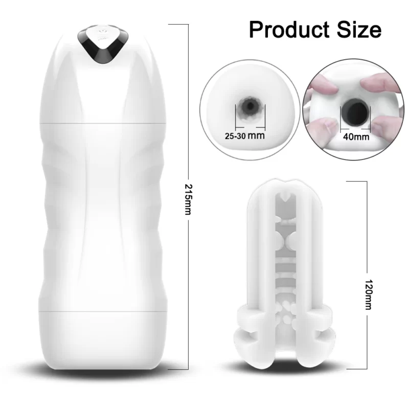 hands free male masturbator product size