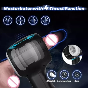 telescopic male masturbator 4 thrust function