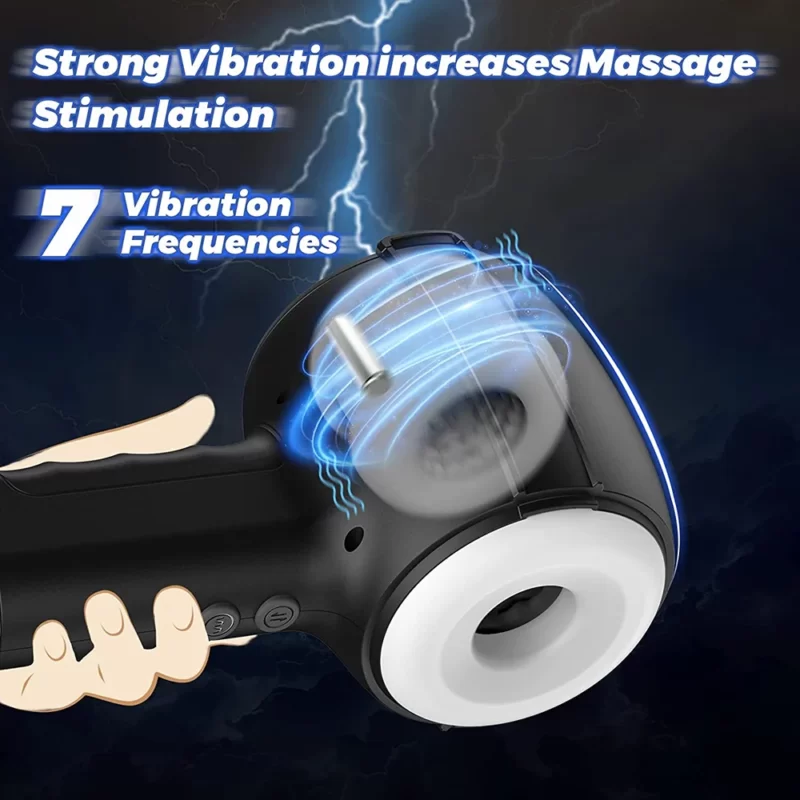 telescopic male masturbator 7 vibration frequencies
