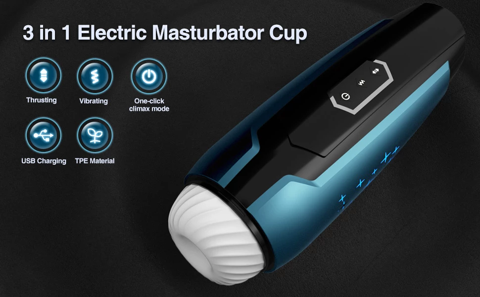 vibrating male masturbator 100 secret packaging