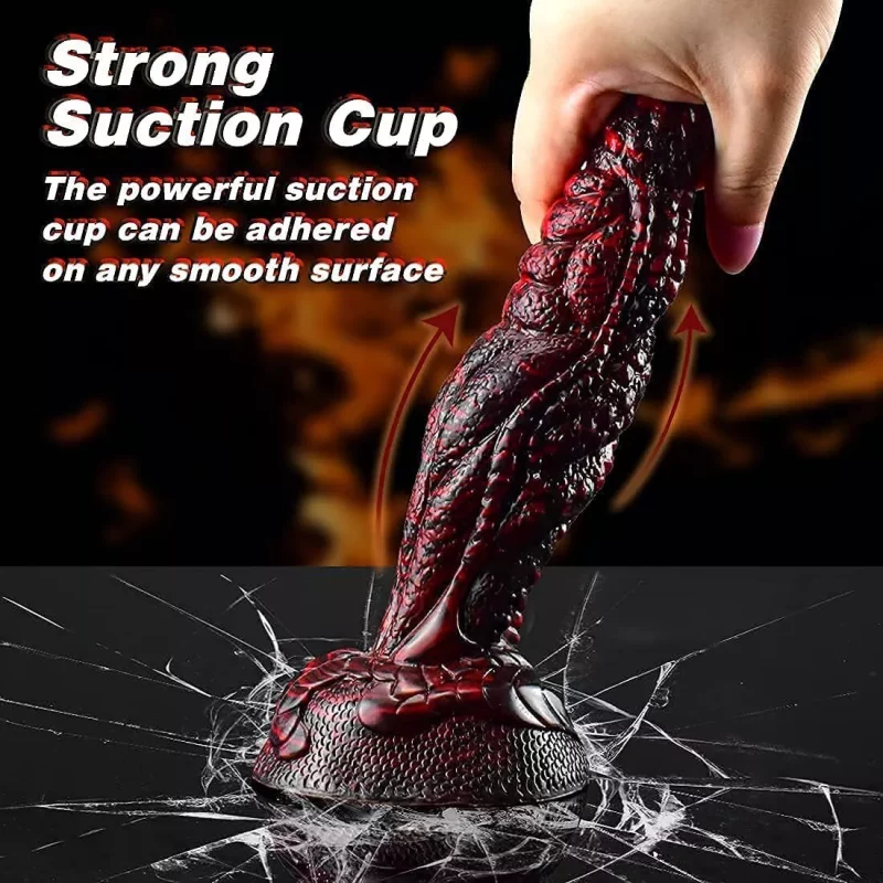 Black Dragon Dildo with strong suction cup