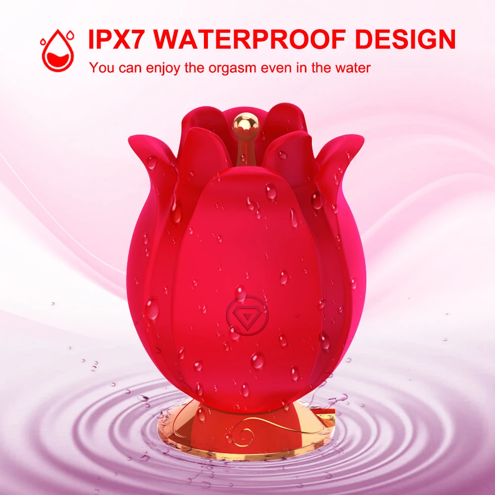 Blooming Rose Toy IPX7。Waterproof design