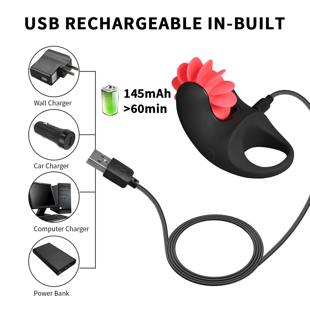 Clit Rose Toy USB rechargeable