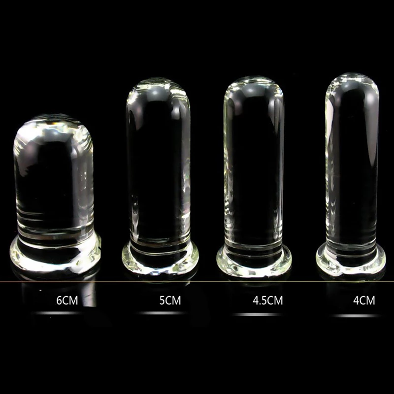 Crystal Clear Dildo glass dildo width size