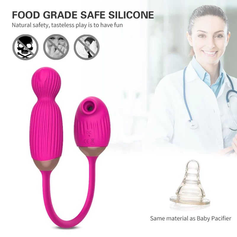Double Ended Rose Toy food grade safe silicone