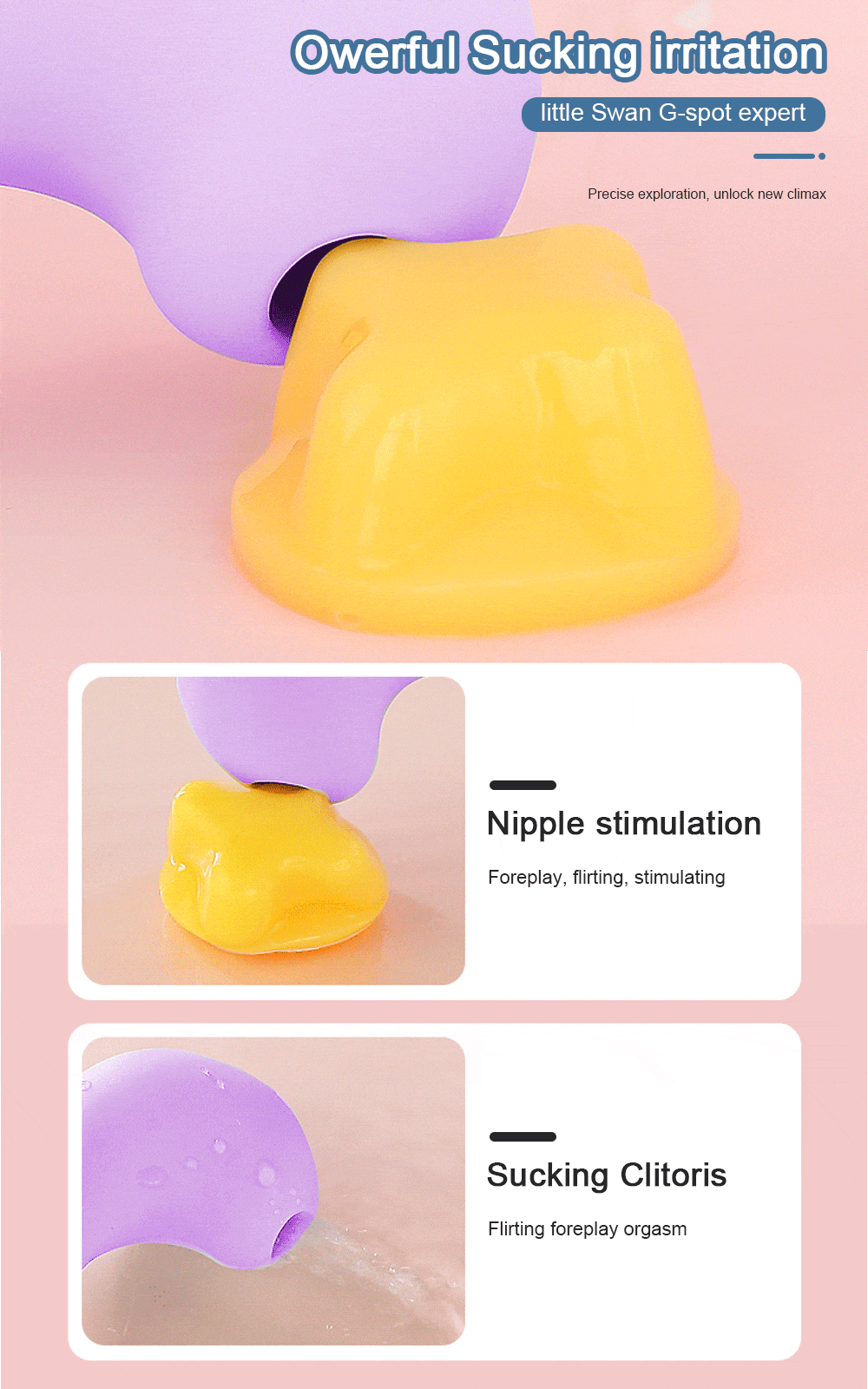 Double Fantasy Rose Toy nipple stimuation sucking clit