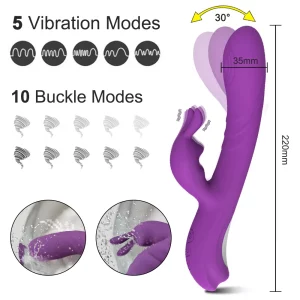 Jack Rabbit Vibrator 5 Vibration and 10 buckle modes