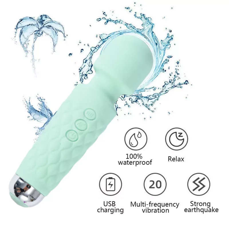 Mini Wand Vibrator 100% waterproof