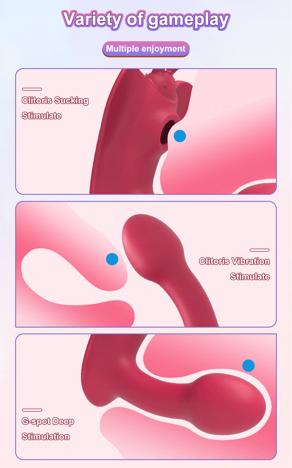 New Rose Toy With a Dildo clitoris sucking g spot stimulation