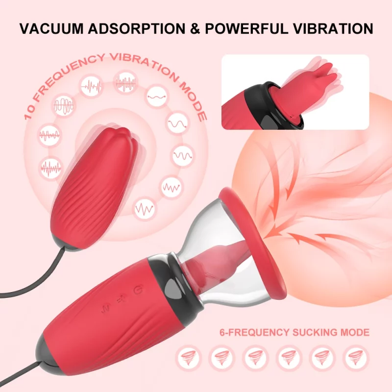 Rose Nipple Sucker vacuum adsorption and powerful vibration
