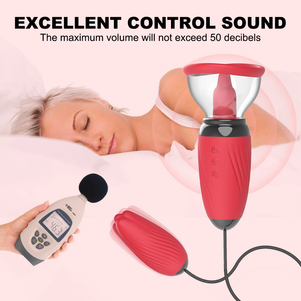 Rose Nipple Sucker with vibration excellent control sound