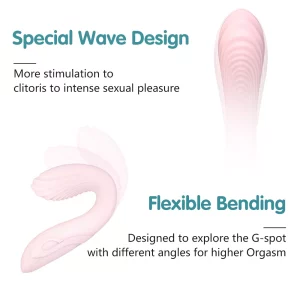 Silicone G Spot Vibrator flexible bending
