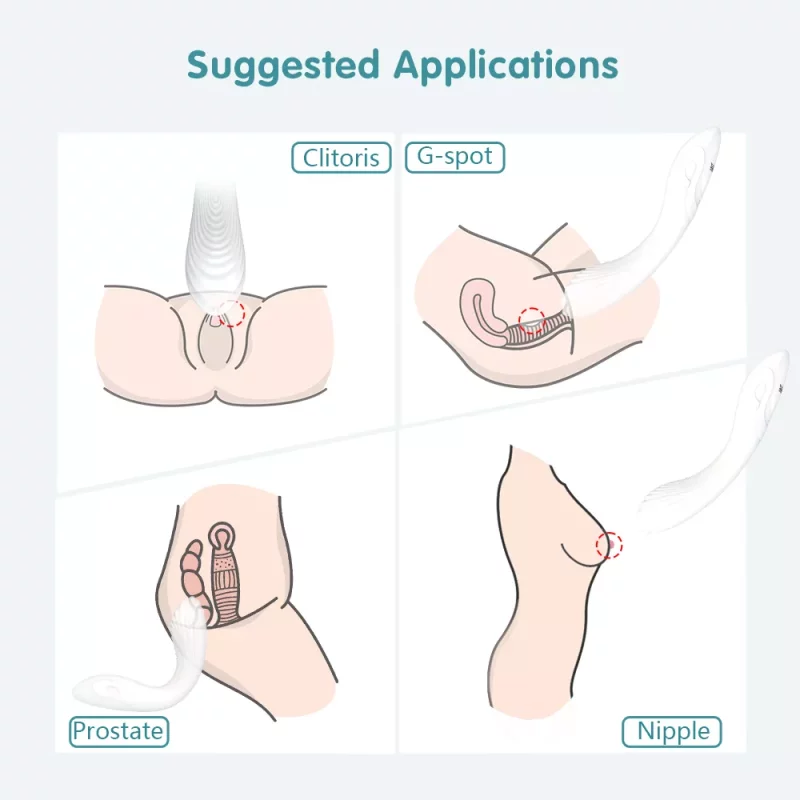 Silicone G Spot Vibrator for clitoris prostate nipple