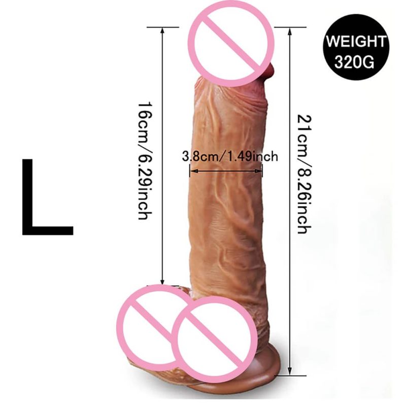 Small Realistic Dildo Size and weight
