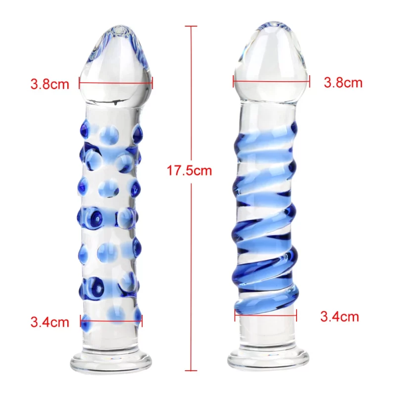 Thick Glass Dildo Product size