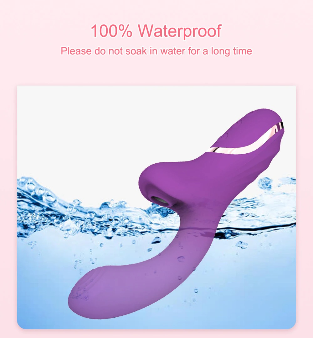 Thrusting Dildo Vibrator for women blue color 100% waterproof