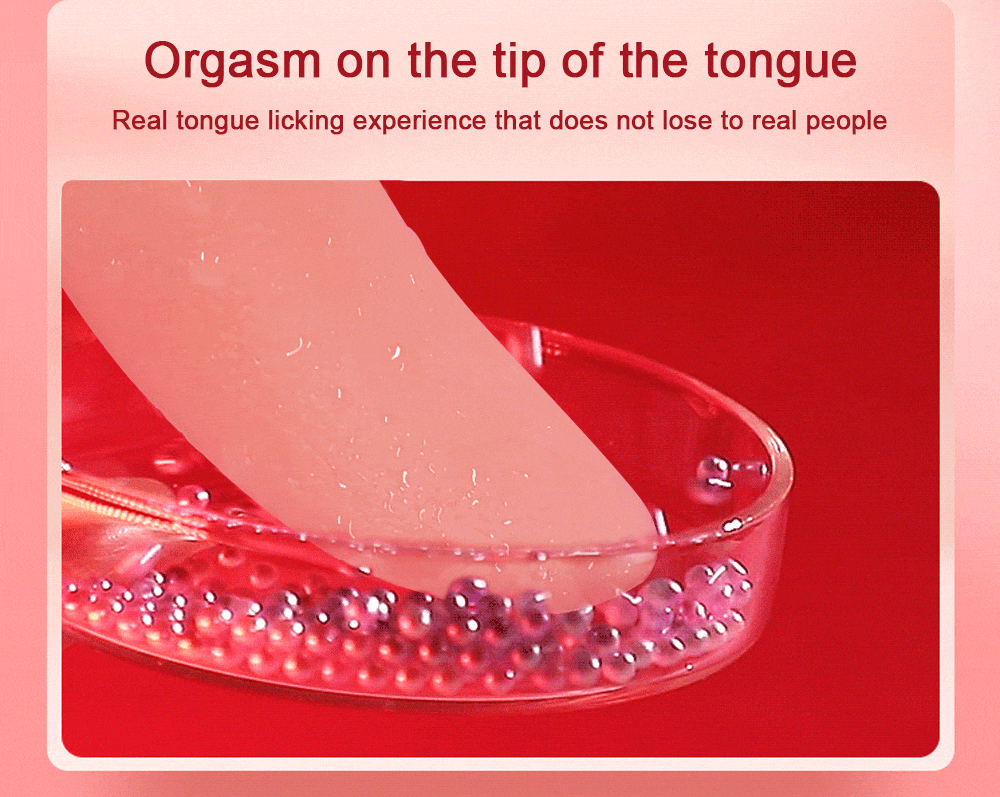 Tongue Licking Rose Vibrator real tongue licking experience