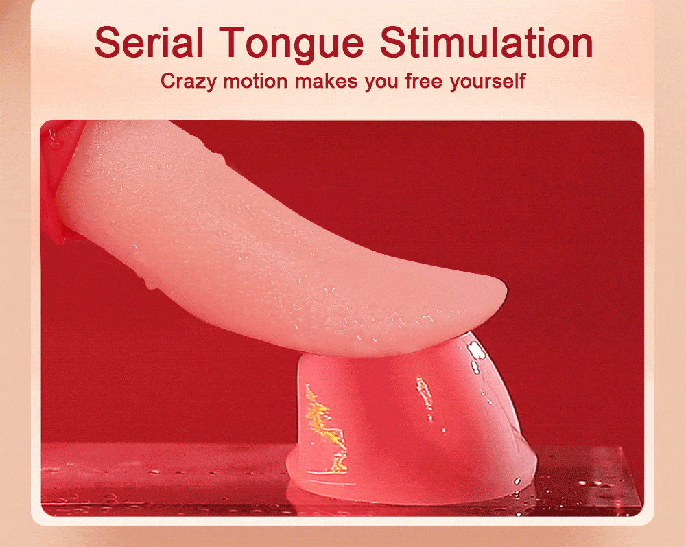Tongue Licking Rose Vibrator serial tongue stimulation