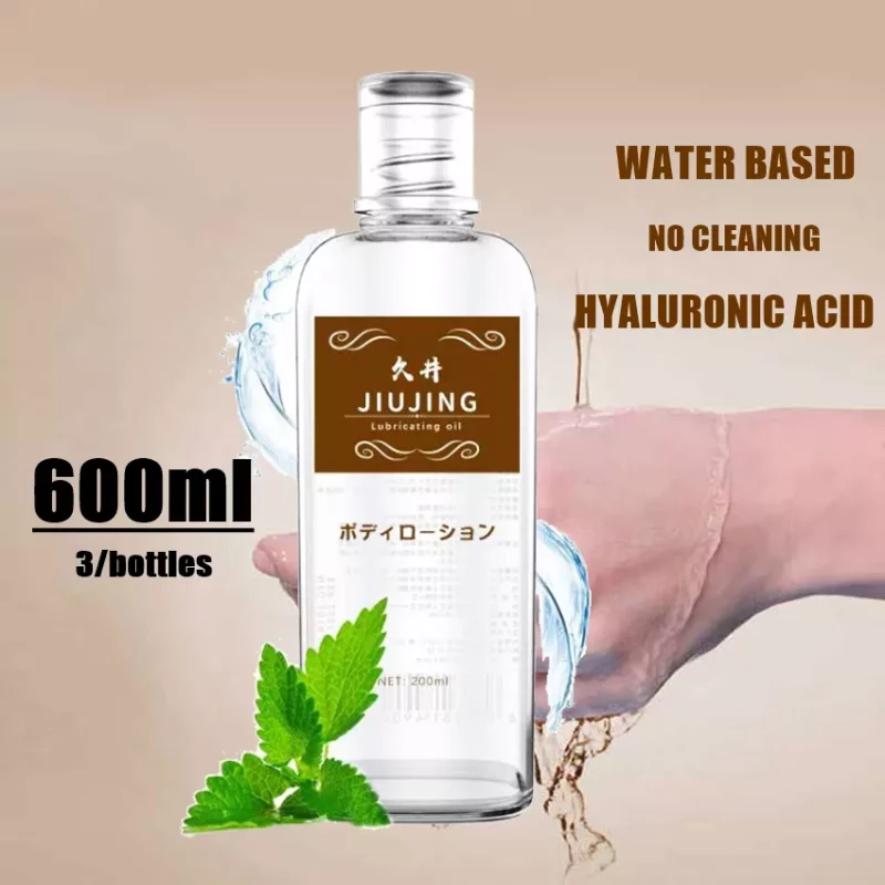 Water Based Sex Lubricant 600ml 3 bottles