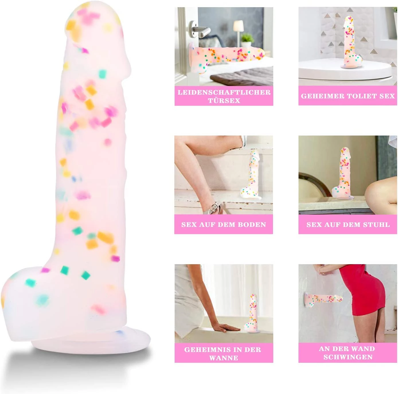 different place to use clear dildo