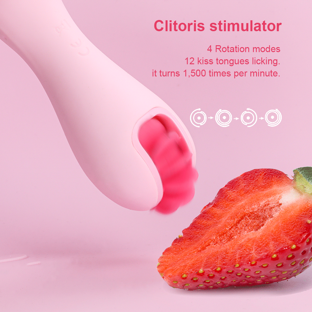 flower rose sex toy clitoris stimulator 4 rotation modes