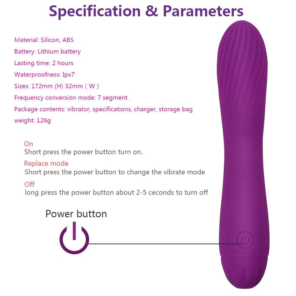 g spot vibrator dildo specification and parameters