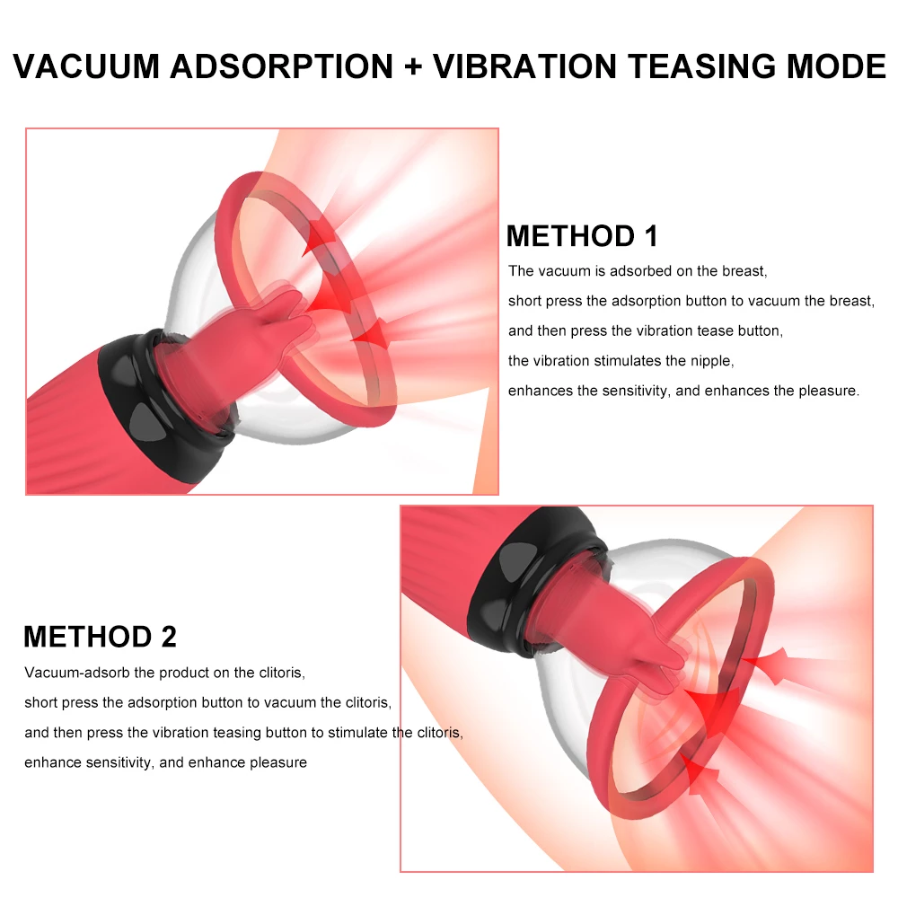 how to use rose nipple sucker vacuum adsorption and vibration teasing mode