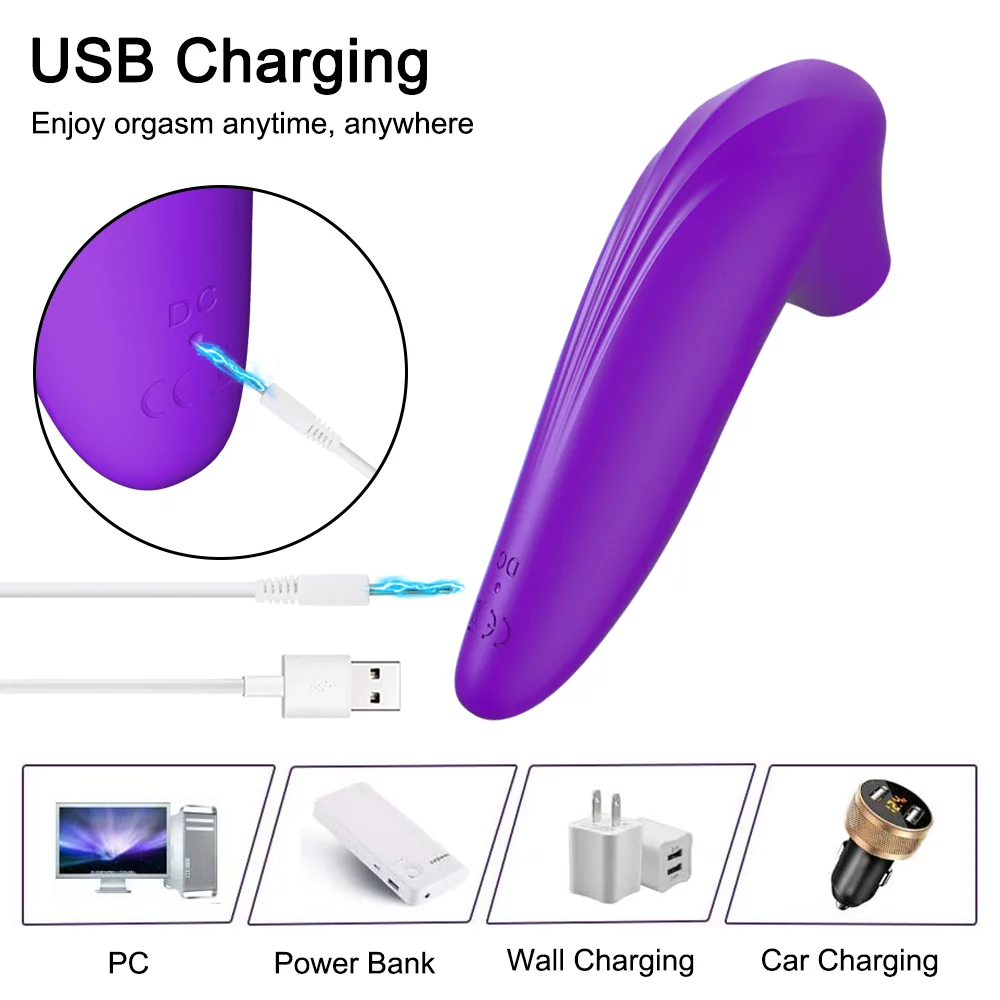 purple clit vibrator usb charging