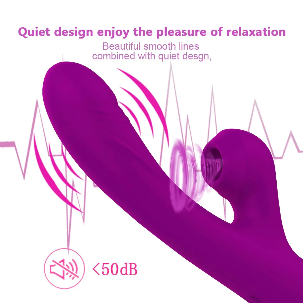 purple rabbit dildo quiet design