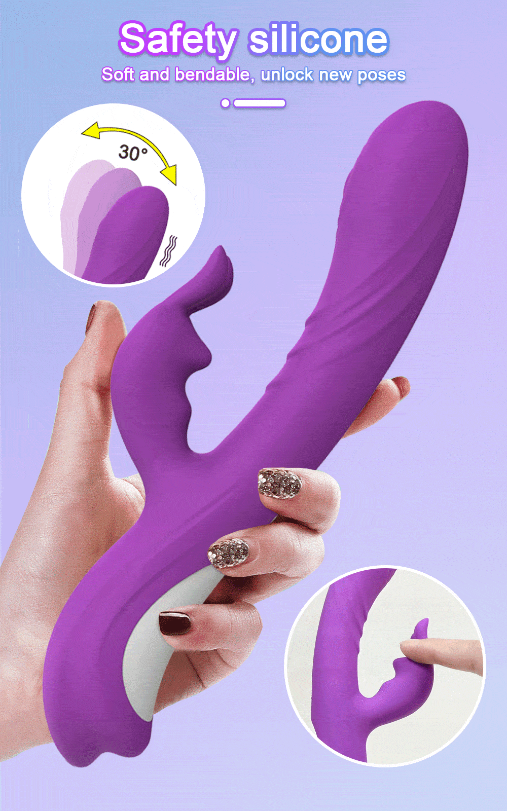 purple rabbit vibrator safety silicone