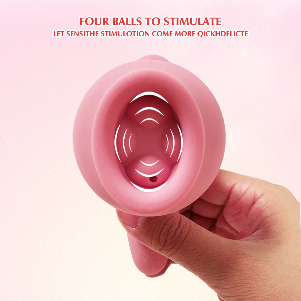 rose silicone sex toy four balls to stimulate