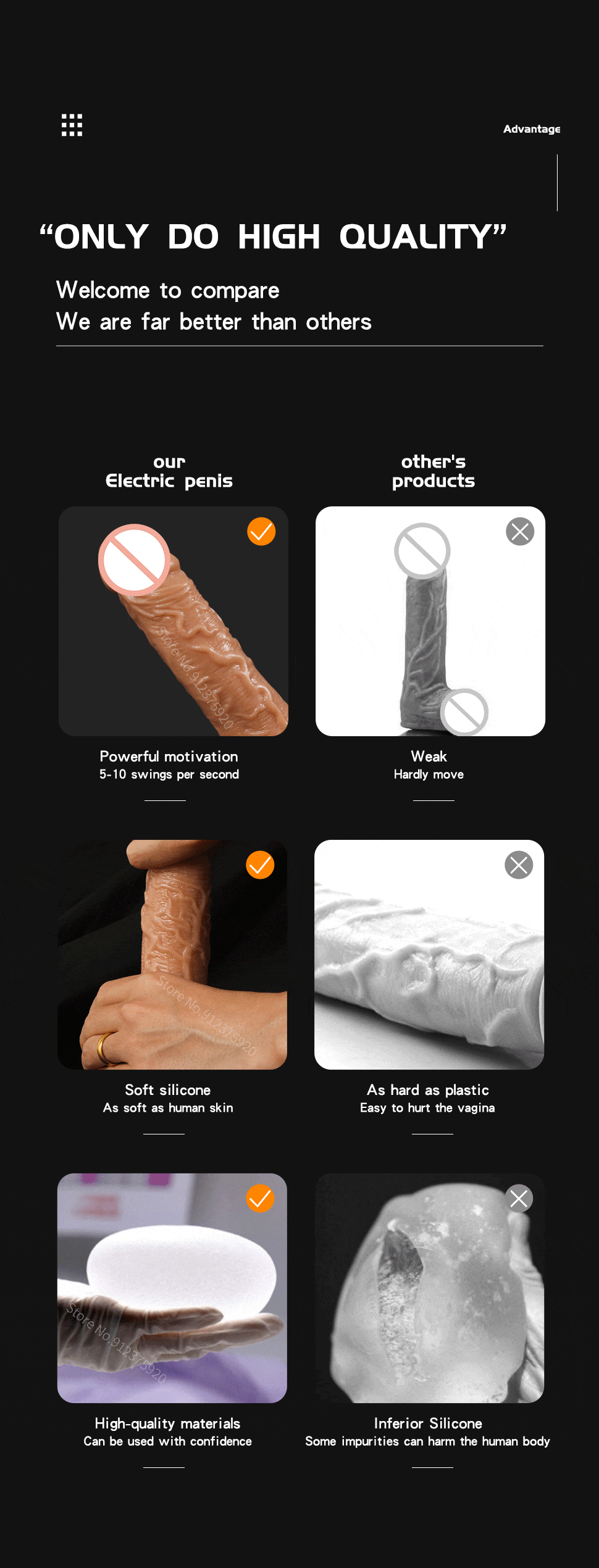 so real 8 inch realistic dildo high quality
