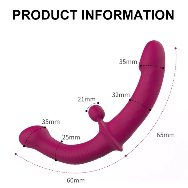 vibrating double ended dildo product information size
