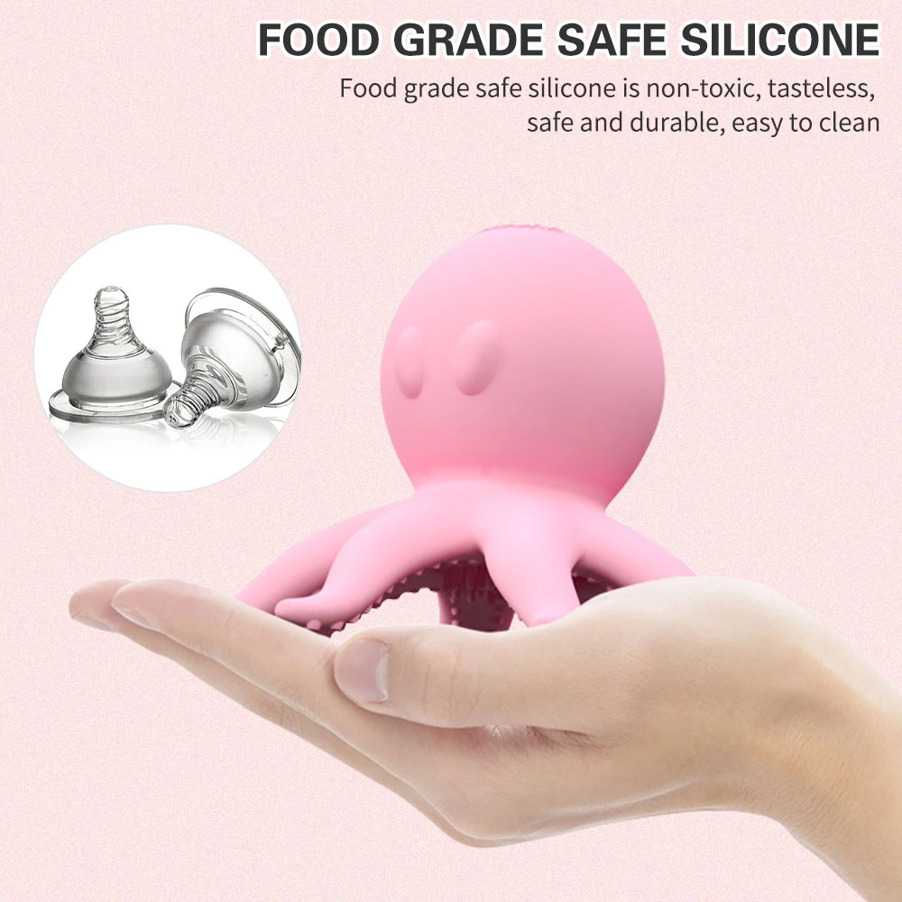 vibrating nipple massager food grade safe silicone