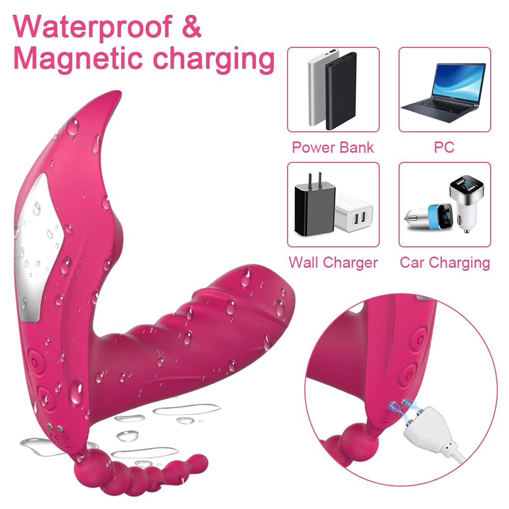 waterproof magnetic charging clit sucker g spot vibrator